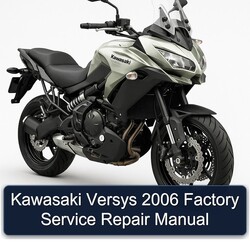 2006 Kawasaki Versys Service Repair Workshop Manual PDF
