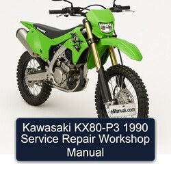 1990 Kawasaki KX Series KX80-P3 Service Repair Workshop Manual PDF