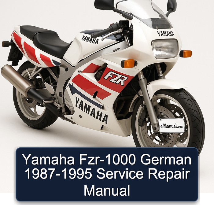 1987-1995 Yamaha FZR Models FZR-1000 German Service Repair Workshop Manual PDF