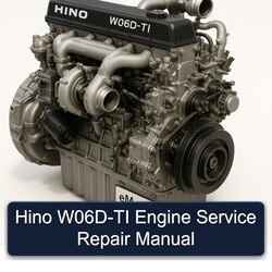 Hino W06D TI Engine Service Repair Workshop Manual PDF