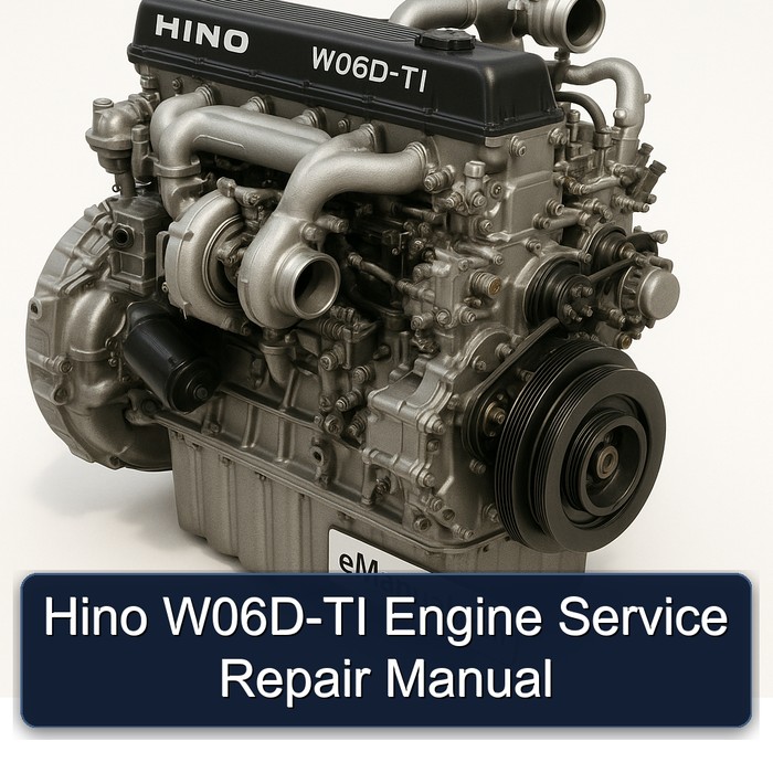 Hino W06D TI Engine Service Repair Workshop Manual PDF