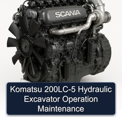 Komatsu 200LC-5 Hydraulic Excavator Operation Service Repair Workshop Manual PDF