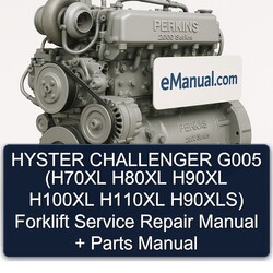 Hyster Challenger G005 (h70xl H80XL H90XL H100XL H110XL H90xls) Forklift H70XL H90XLS Parts Catalog PDF
