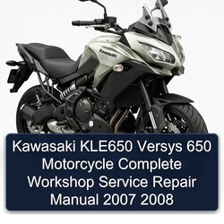 2007-2008 Kawasaki Versys KLE650 650 Motorcycle Service Repair Workshop Manual PDF