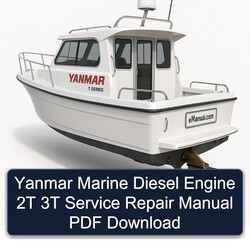 Yanmar Marine Diesel Engine 2T 3T Service Repair Workshop Manual PDF