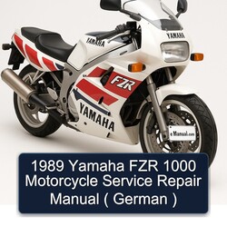 1989 Yamaha FZR Models 1000 Motorcycle ( German ) Service Repair Workshop Manual PDF