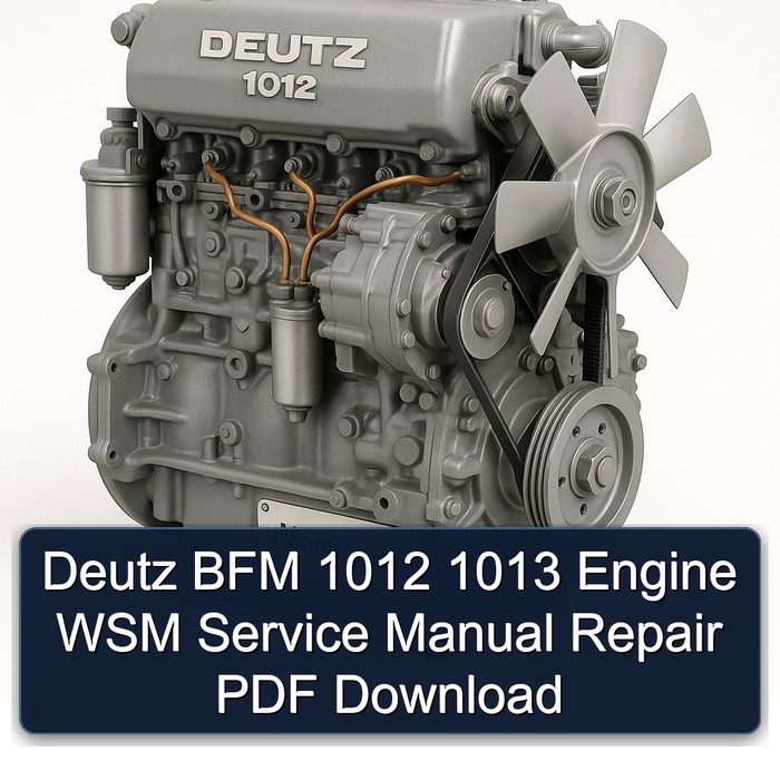Deutz 1012 BFM 1013 Engine WSM Service Repair Workshop Manual PDF