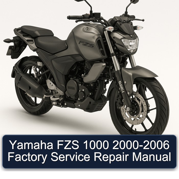 2000-2006 Yamaha FZS Models 1000 Service Repair Workshop Manual PDF