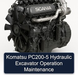 Komatsu PC200-5 Hydraulic Excavator Operation Service Repair Workshop Manual PDF