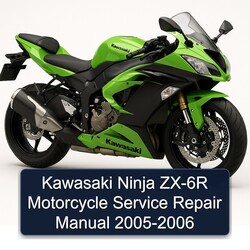 2005-2006 Kawasaki Ninja ZX-6R Motorcycle Service Repair Workshop Manual PDF