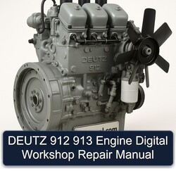 Deutz 912 913 Engine Digital Service Repair Workshop Manual PDF