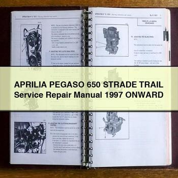 1997 Derbi Trail Aprilia Pegaso 650 Strade Onward Service Repair Workshop Manual PDF