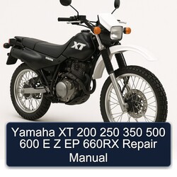 Yamaha XT 200 250 350 500 600 E Z EP 660RX Repair Manual 