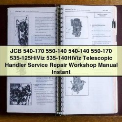 JCB 540-170 550-140 540-140 550-170 535-125hiviz 535-140hiviz Telescopic Handler Service Repair Workshop Manual PDF