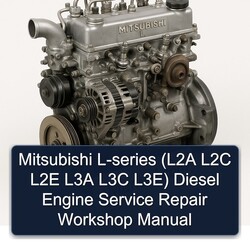 Mitsubishi L Series L-series (l2a L2C L2E L3A L3C L3e) Diesel Engine L2A L3E Service Repair Workshop Manual PDF