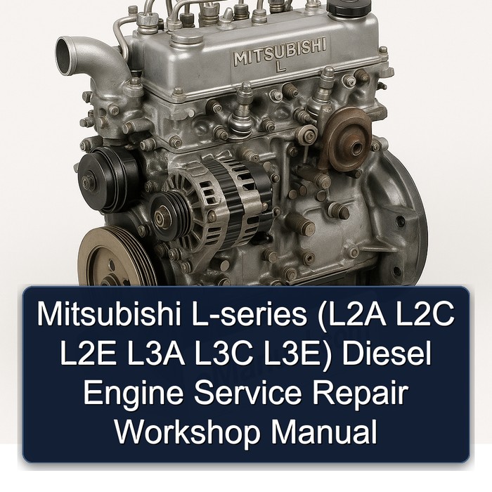 Mitsubishi L Series L-series (l2a L2C L2E L3A L3C L3e) Diesel Engine L2A L3E Service Repair Workshop Manual PDF