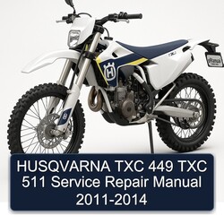 2011-2014 Husqvarna TXC Models 449 511 Service Repair Workshop Manual PDF