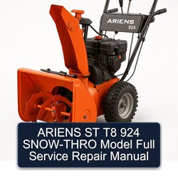 Ariens ST T8 924 SNOW-THRO Model Service Repair Workshop Manual PDF