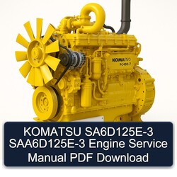 Komatsu PC400 7 Sa6d125e-3 Saa6d125e-3 Engine Service Repair Workshop Manual PDF