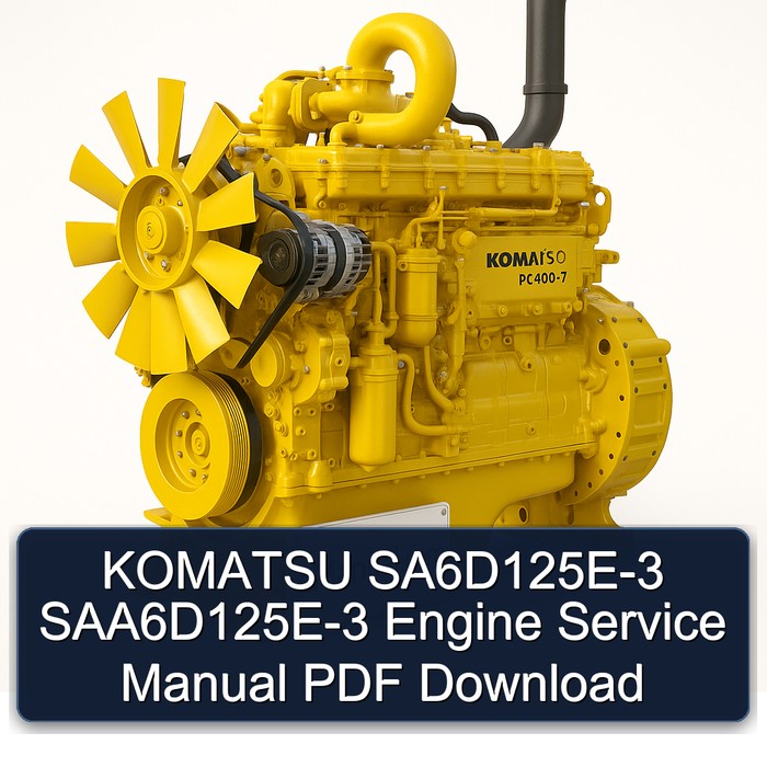 Komatsu PC400 7 Sa6d125e-3 Saa6d125e-3 Engine Service Repair Workshop Manual PDF