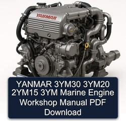 Yanmar 3ym30 3ym20 2ym15 3YM Marine Engine Service Repair Workshop Manual PDF