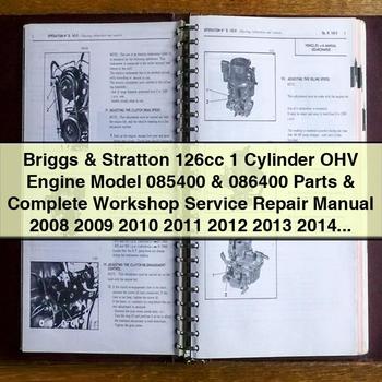 2008-2016 MAN Briggs Stratton 085400 086400 Engine Parts Service Repair Workshop Manual PDF