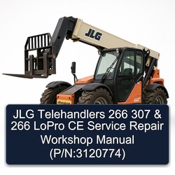 JLG Telehandlers 266 307 Lopro CE (p/n:3120774) Service Repair Workshop Manual PDF