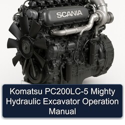 Komatsu Pc200lc-5 Mighty Hydraulic Excavator Operation Service Repair Workshop Manual PDF