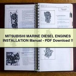 Inboard Engines Beta Marine Mitsubushi Diesel Installation Service Repair Workshop Manual PDF