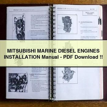 Inboard Engines Beta Marine Mitsubushi Diesel Installation Service Repair Workshop Manual PDF