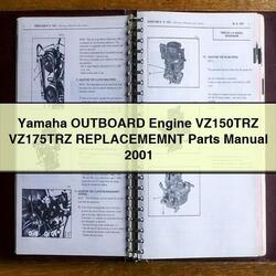 2001 Yamaha Outboard Engine VZ150TRZ VZ175TRZ Replacememnt Parts Catalog PDF