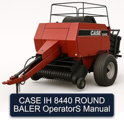 Case IH 8440 Round Baler Operators Operator's Manual PDF