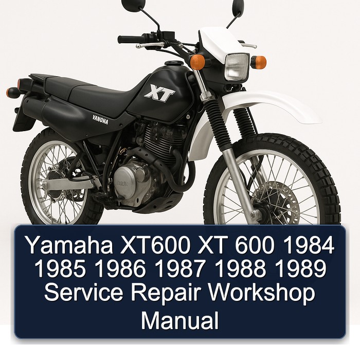 1984-1989 Yamaha XT Models XT600 600 Service Repair Workshop Manual PDF