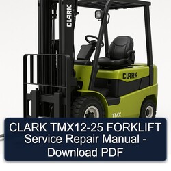 Clark TMX12-25 Forklift Service Repair Workshop Manual PDF