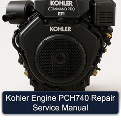 Kohler Command Pro EFI Models Engine PCH740 Service Repair Workshop Manual PDF