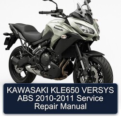 2010-2011 Kawasaki Versys KLE650 ABS Service Repair Workshop Manual PDF