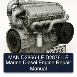 MAN D2866 LE D2876-LE Marine Diesel Engine Service Repair Workshop Manual PDF