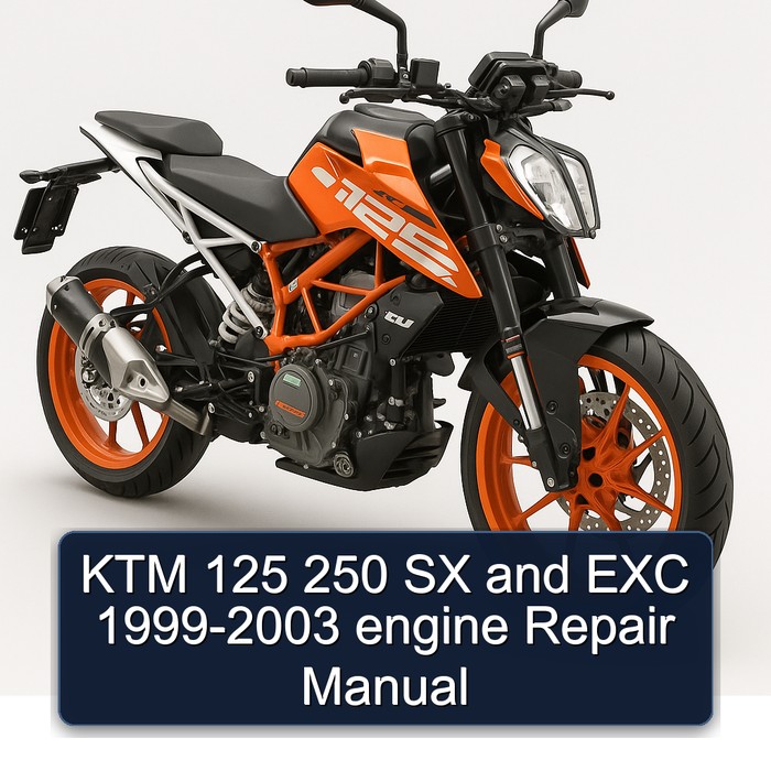 1999-2003 KTM 125 250 SX EXC - Engine Service Repair Workshop Manual PDF