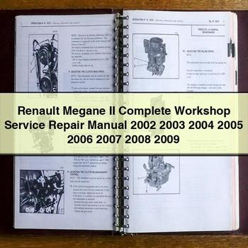 2002-2009 Renault Megane Service Repair Workshop Manual PDF