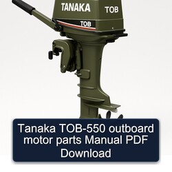 Tanaka TOB-550 Outboard Motor Parts Catalog PDF