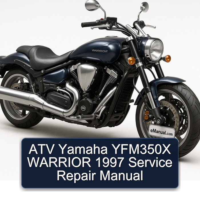 1997 Yamaha Warrior ATV YFM350X Service Repair Workshop Manual PDF