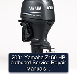 2001 Yamaha Z150 HP Outboard Manuals Service Repair Workshop Manual PDF