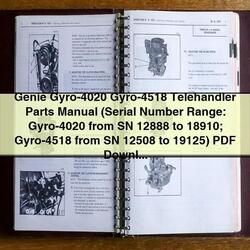Genie GYRO-4020 GYRO-4518 Telehandler Parts Catalog PDF
