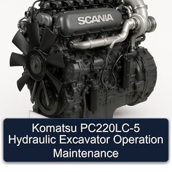 Komatsu Pc220lc-5 Hydraulic Excavator Operation Service Repair Workshop Manual PDF