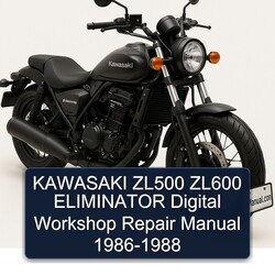 1986-1988 Kawasaki Eliminator ZL500 ZL600 Digital Service Repair Workshop Manual PDF