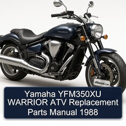 1988 Yamaha Warrior YFM350XU ATV Replacement Parts Catalog PDF