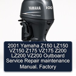 2001 Yamaha Z150 LZ150 VZ150 Z175 VZ175 Z200 LZ200 VZ200 Outboard Service Repair Workshop Manual PDF