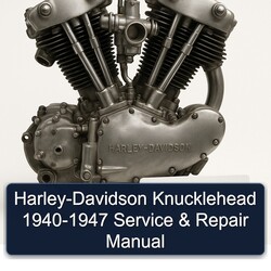 Harley Davidson Harley-davidson Knucklehead 1940-1947 Service Repair Workshop Manual PDF