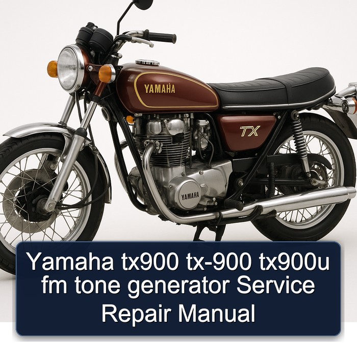 Yamaha TX Models TX900 TX-900 TX900U Fm Tone Generator Service Repair Workshop Manual PDF