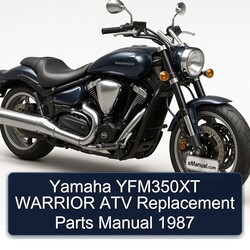 1987 Yamaha Warrior YFM350XT ATV Replacement Parts Catalog PDF
